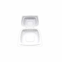PP Clamshell Food Container | 6x6x2.5″ – 250 Pcs