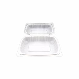 PP Clamshell Food Container | 9x6x2.5″ – 150 Pcs