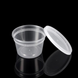 HS-S12 12oz Clear Round Deli Container W/ Lid – 240 Sets