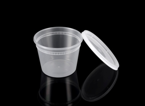 HS-S16 16oz Clear Round Deli Container W/ Lid – 240 Sets