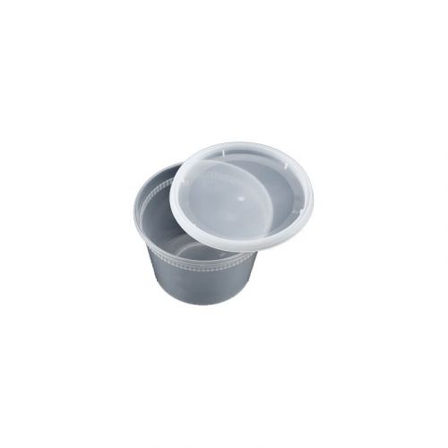 HS-S16 16oz Clear Round Deli Container W/ Lid – 240 Sets